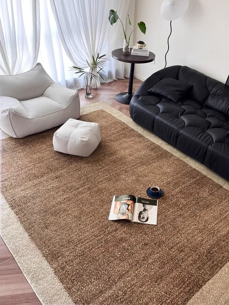 Tappeto Oversize Marrone Minimalista - Eleganza e Comfort per Ogni Stanza