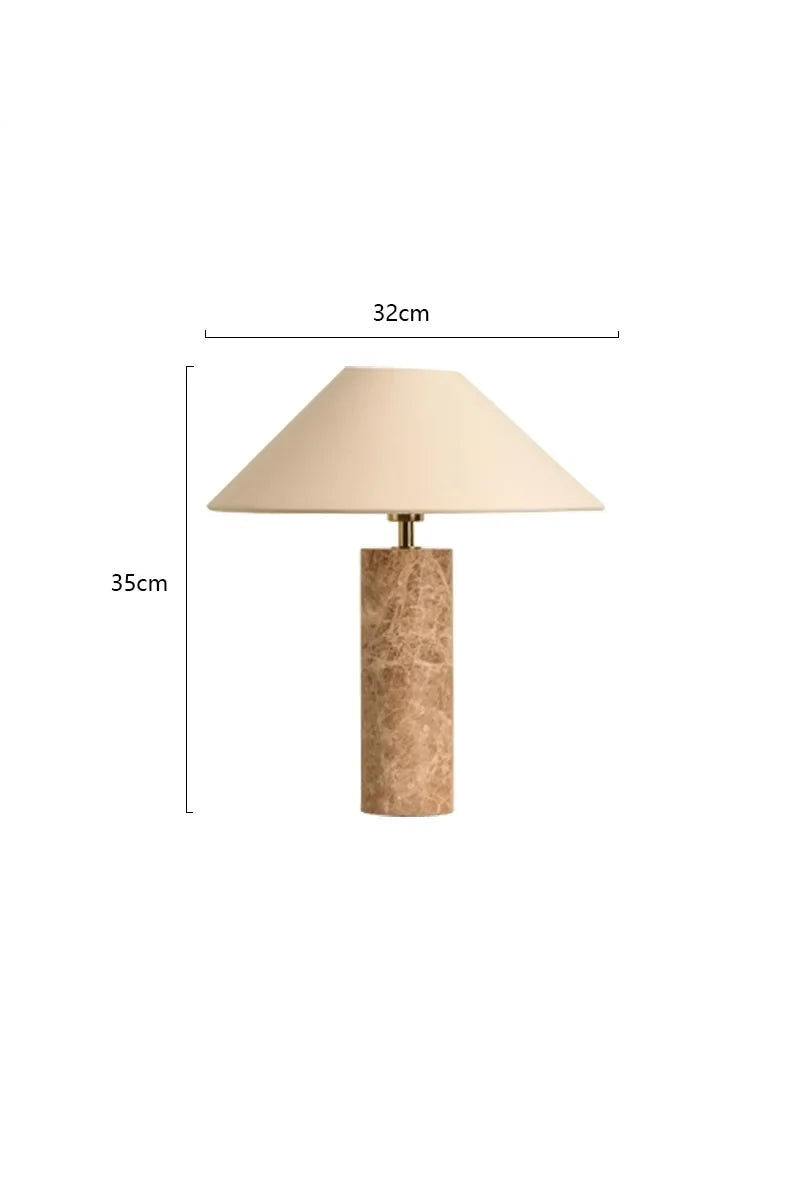 Lampada da Tavolo in Marmo Wabi-Sabi - Stile e Serenità per la Tua Casa