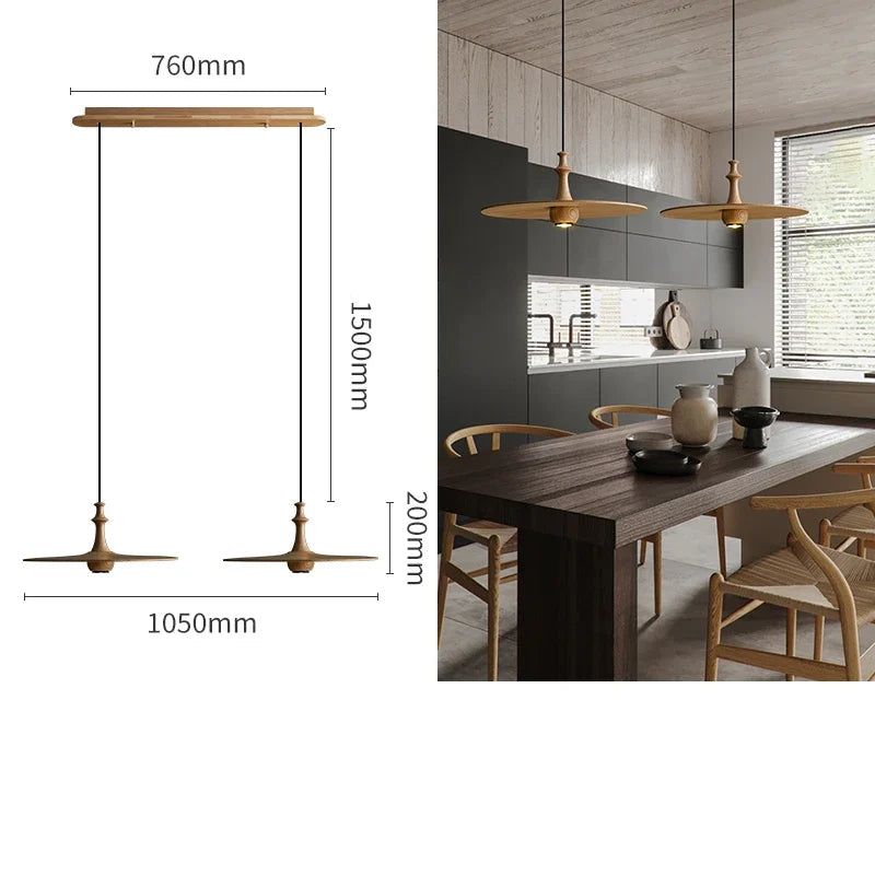 Stile Moderno con Lampada a Sospensione in Legno e Bambù