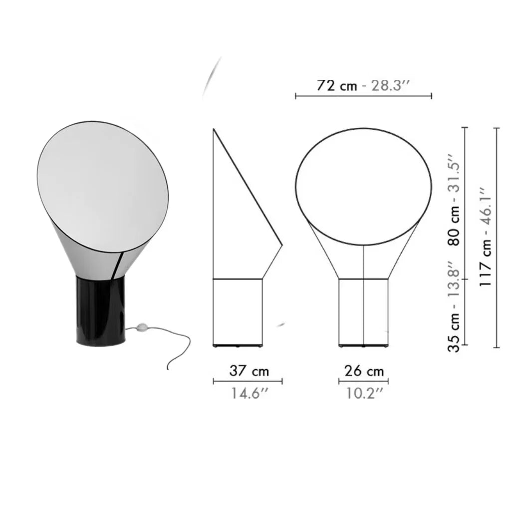Lampada da Terra Wabi-Sabi - Eleganza Nordica per Ambienti di Fascia Alta