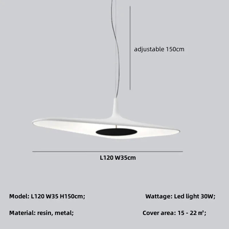 Lampada a Sospensione in Resina Wabi-Sabi – Design Nordico e Luce Variabile