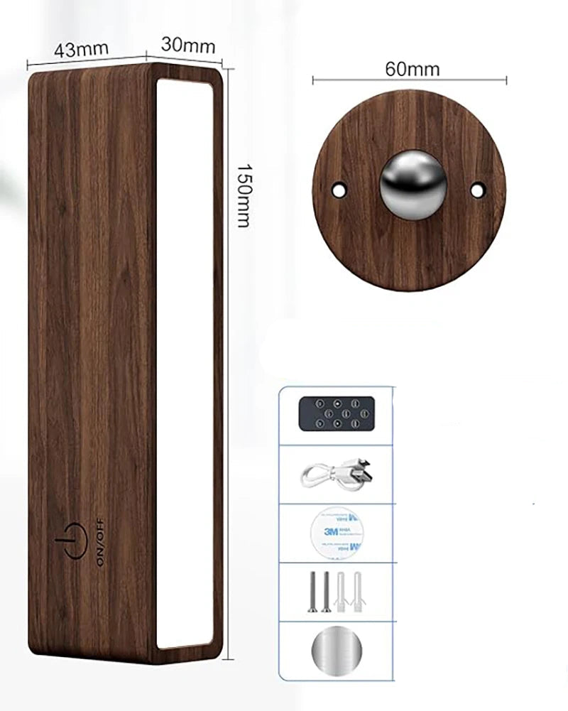 Lampada da Parete a LED in Legno - Versatilità e Stile per Ogni Ambiente