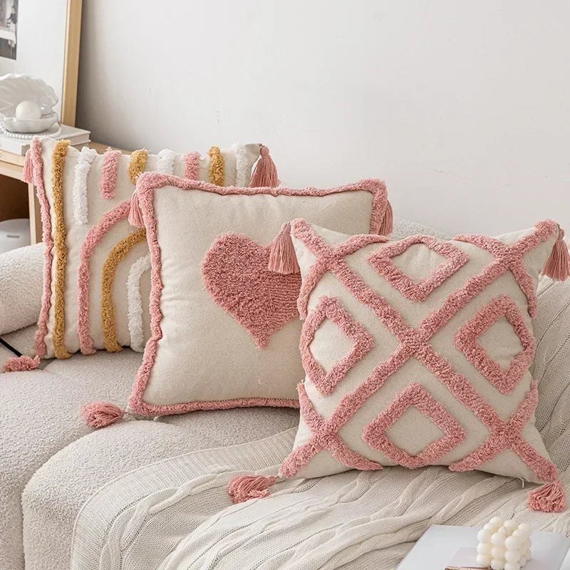 Federa per Cuscino Trapuntata Rosa - Eleganza e Comfort per Ogni Ambiente