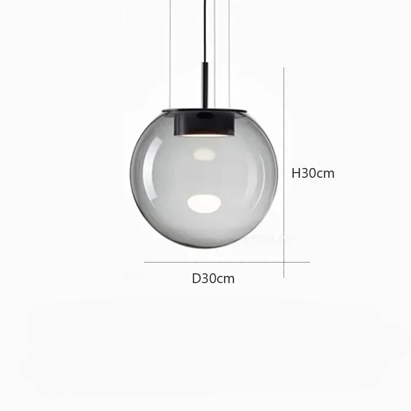 Lampada a Sospensione Moderna in Vetro - Design Nordico per Ambienti Eleganti