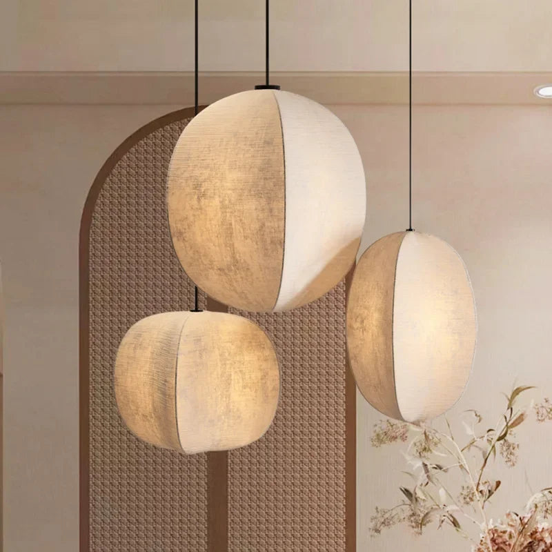 Lampadario a Vento Silenzioso in Stile Giapponese Zen - Design Creativo per un'Atmosfera Rilassante