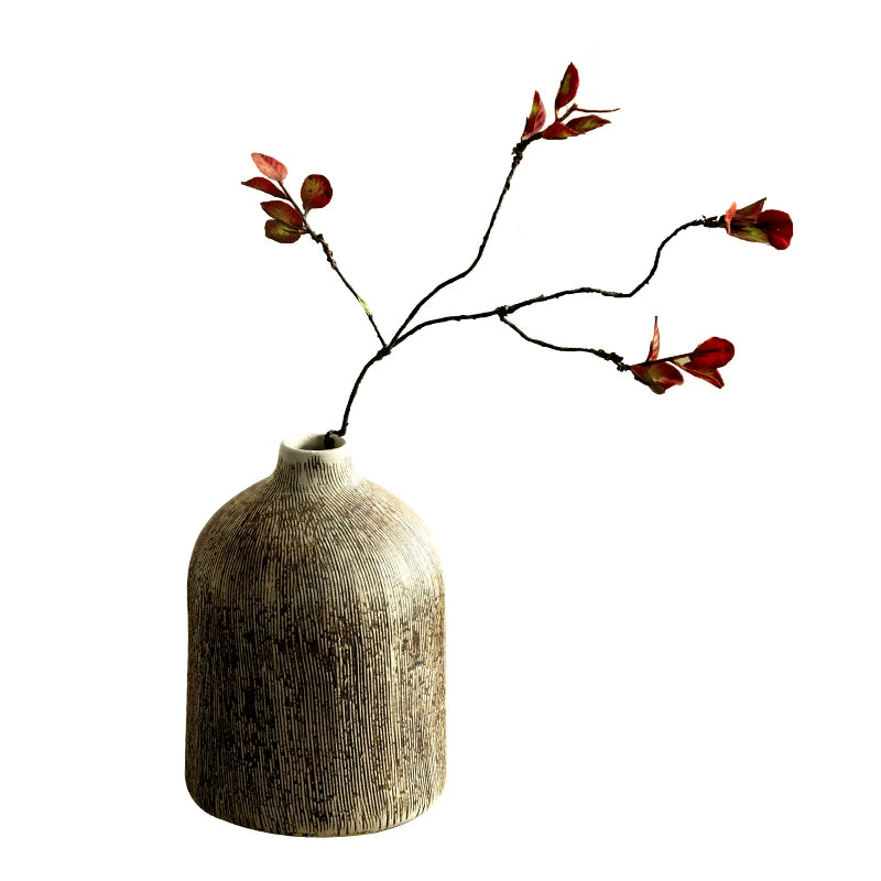 Raffinatezza Orientale con un Vaso Rotondo in Ceramica