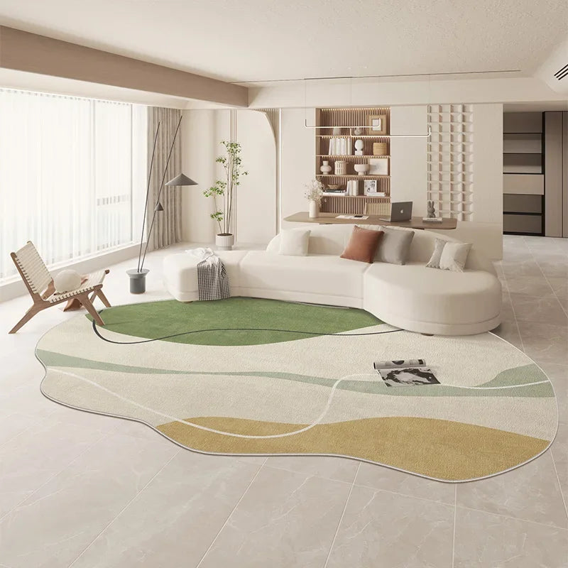 Tappeto Verde Irregolare - Eleganza e Comfort per la Tua Casa