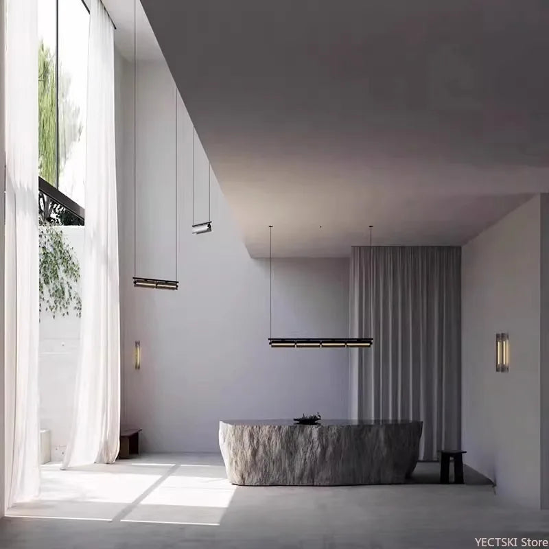 Lampadario Minimalista Italiano - Design Industriale di Lusso per Ristoranti e Ambienti Moderni