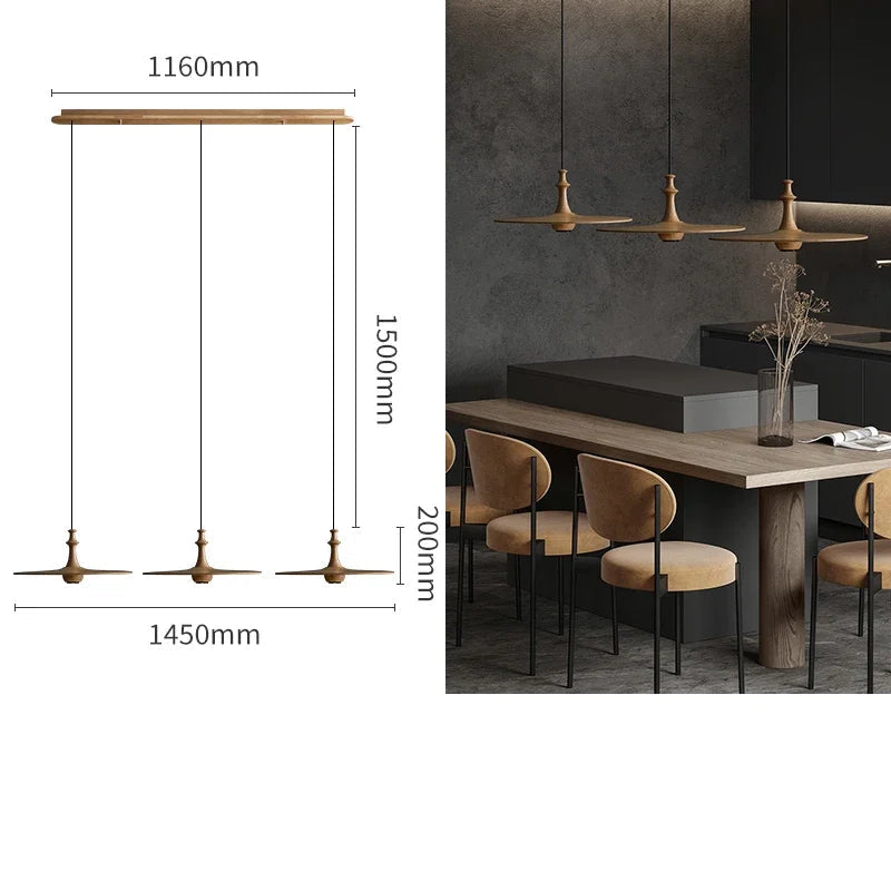 Stile Moderno con Lampada a Sospensione in Legno e Bambù