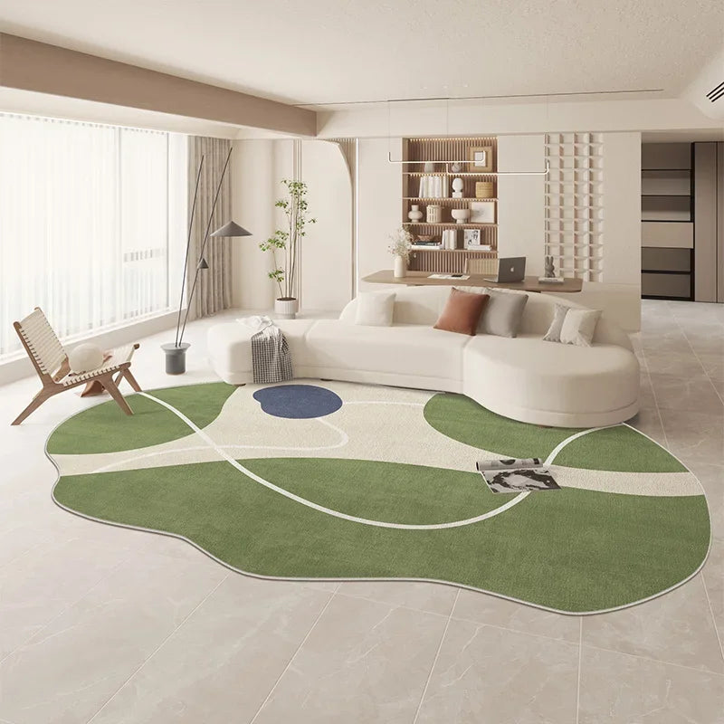 Tappeto Verde Irregolare - Eleganza e Comfort per la Tua Casa