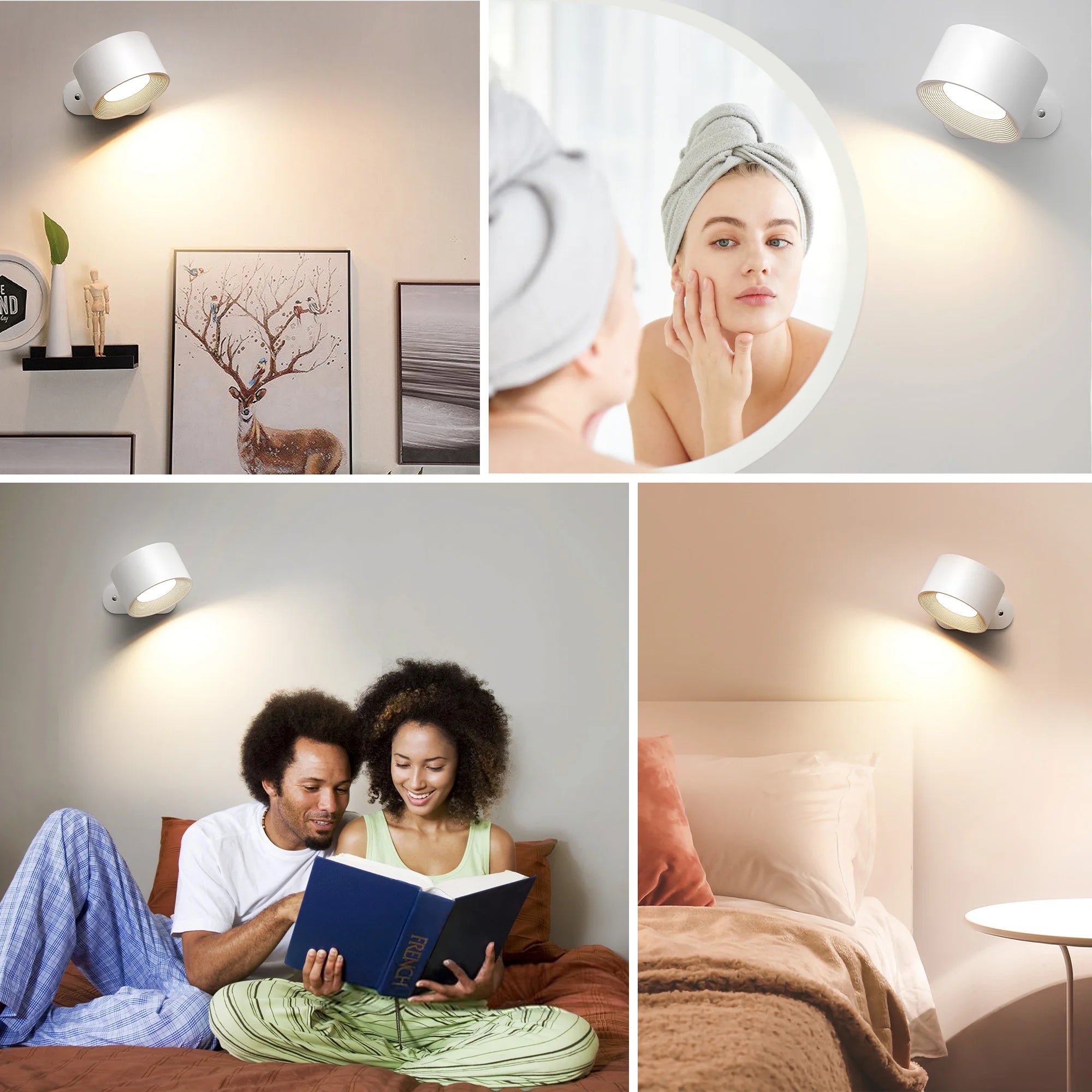 Lampada da Parete LED con Ricarica USB - Eleganza e Funzionalità per Ogni Ambiente