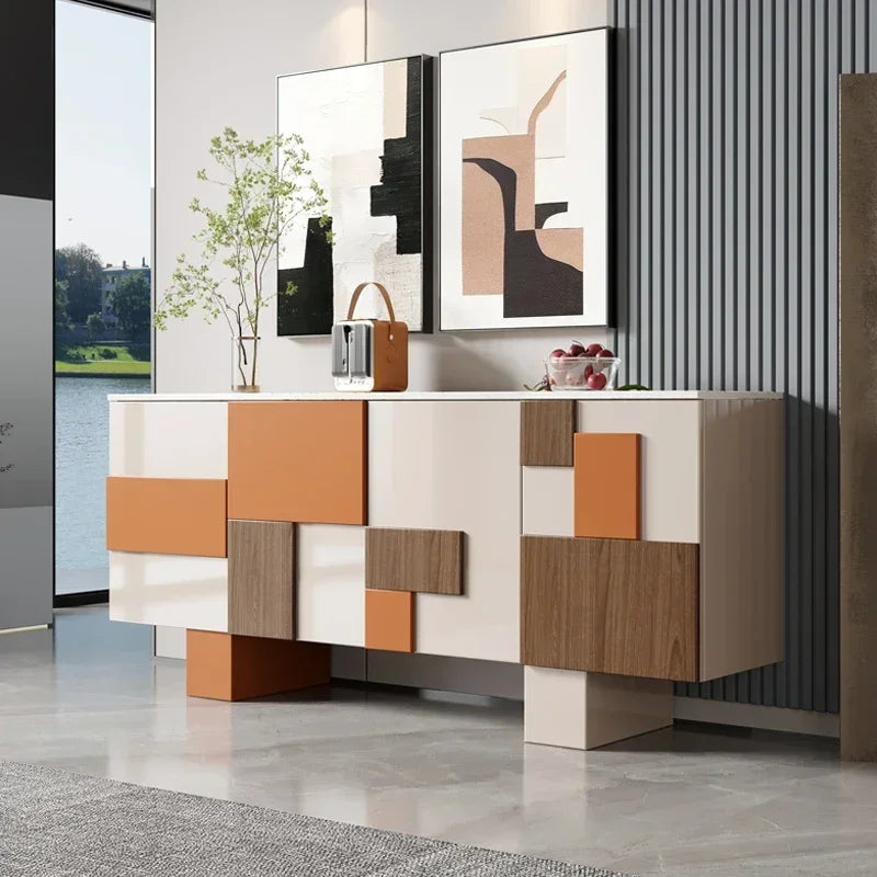 Credenza di Lusso in Mogano - Eleganza Italiana per un Ingresso Moderno