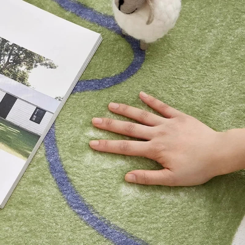 Tappeto Verde Irregolare - Eleganza e Comfort per la Tua Casa