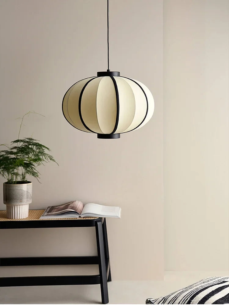 Lampadario a Soffitto a LED in Tessuto Nordico - Eleganza e Raffinatezza per Ogni Ambiente
