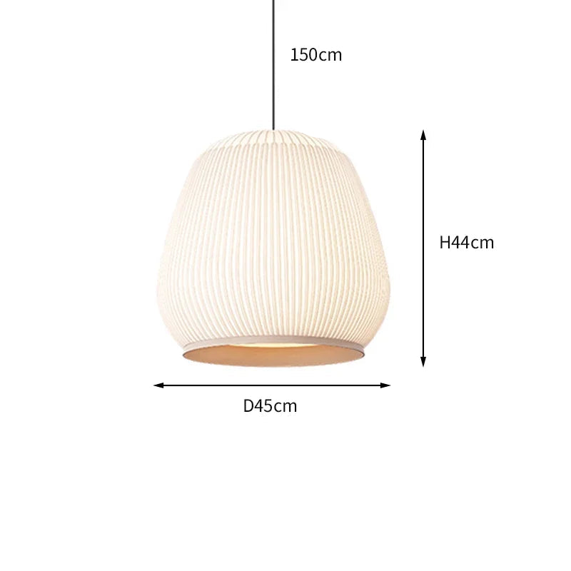 Armonia Nordica con Lampada a Sospensione in Tessuto