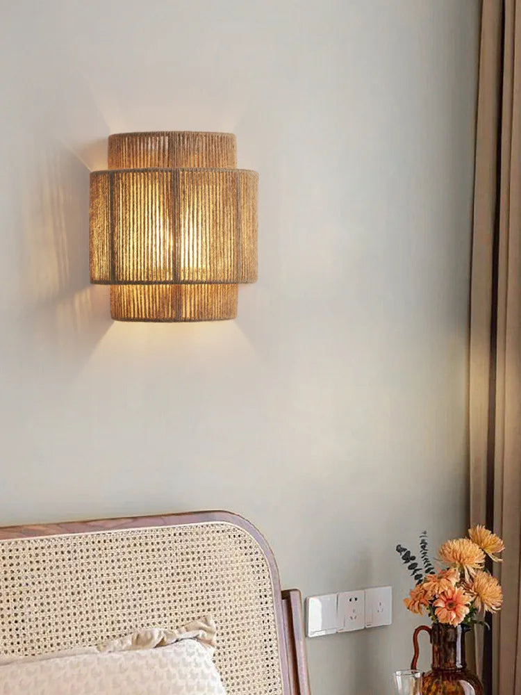 Applique da Parete Mori in Corde di Canapa – Stile Giapponese e Design Minimalista