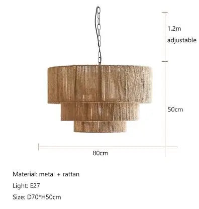 Applique da Parete Mori in Corde di Canapa – Stile Giapponese e Design Minimalista