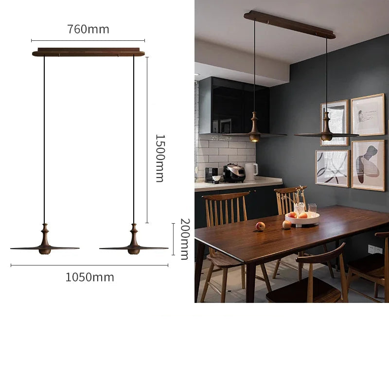 Stile Moderno con Lampada a Sospensione in Legno e Bambù