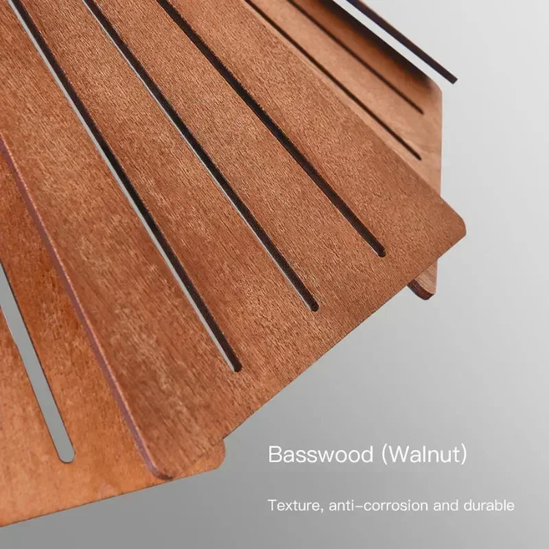 Lampada a Sospensione Retrò in Legno - Eleganza e Stile per Ogni Ambiente