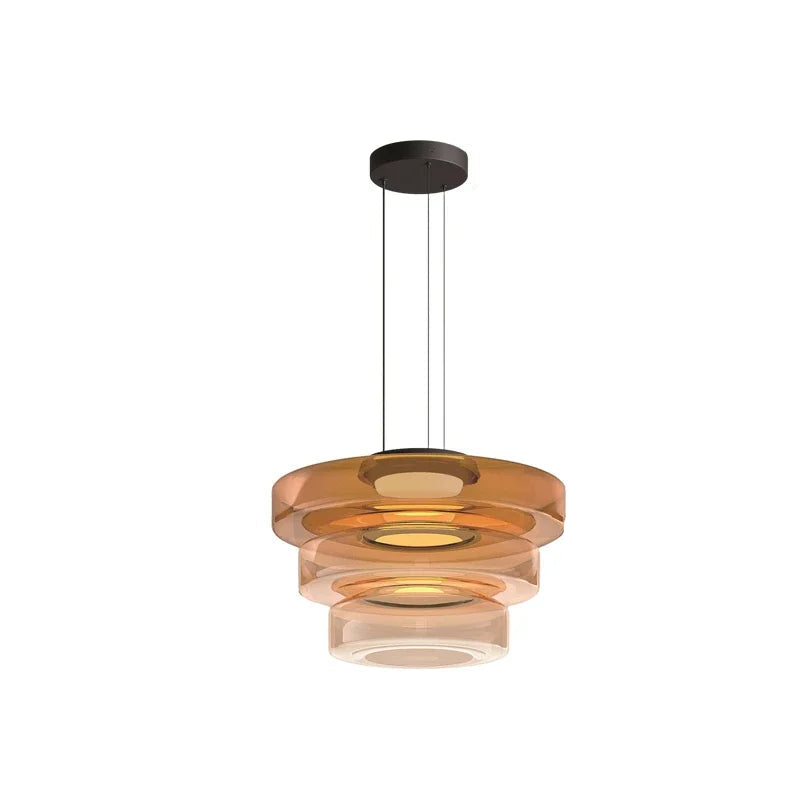 Lampadario Minimalista Italiano in Vetro - Design Moderno per Bar e Ristoranti