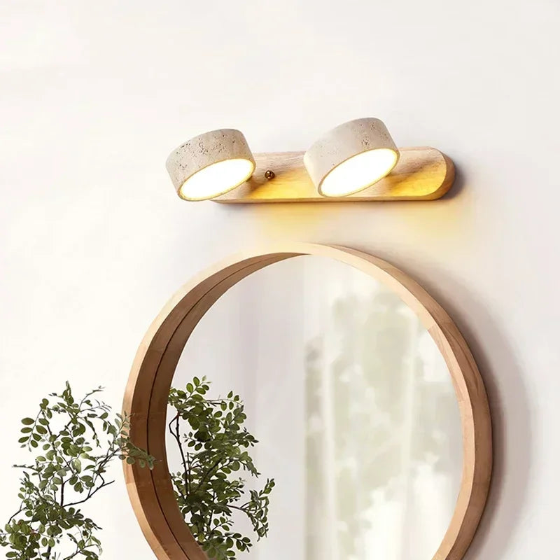 Lampada da Parete LED Rotonda Wabi-Sabi - Eleganza Giapponese per Ogni Ambiente