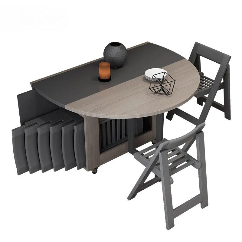 Tavolo da Pranzo Rotondo Pieghevole - Versatilità e Stile per Ogni Casa