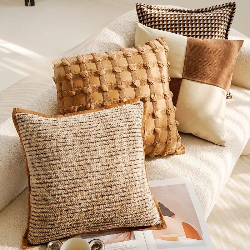 Fodera per Cuscino Retro Francese Maillard - Eleganza e Lusso per Ogni Ambiente