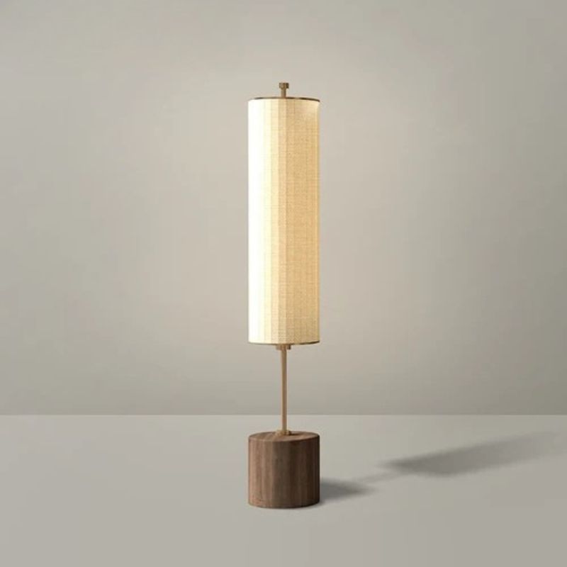 Lampada da Terra Zen in Legno Massello - Eleganza e Serenità per Ogni Ambiente