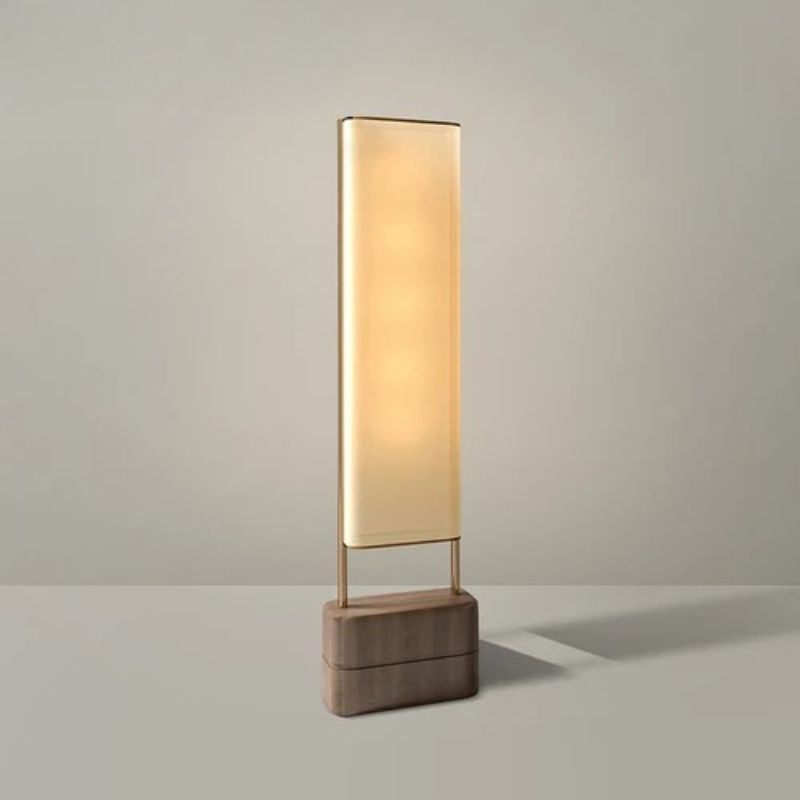 Lampada da Terra Zen in Legno Massello - Eleganza e Serenità per Ogni Ambiente