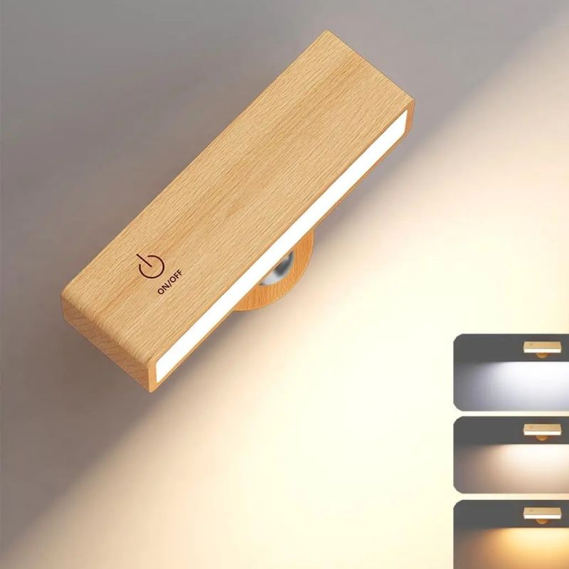 Lampada da Parete a LED in Legno - Versatilità e Stile per Ogni Ambiente