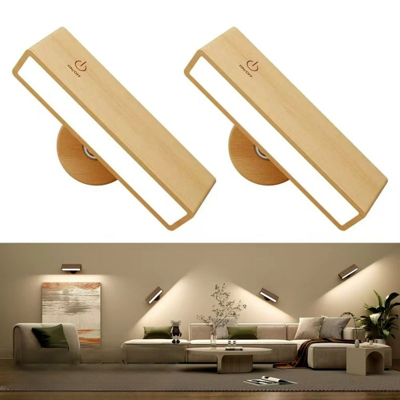 Lampada da Parete a LED in Legno - Versatilità e Stile per Ogni Ambiente
