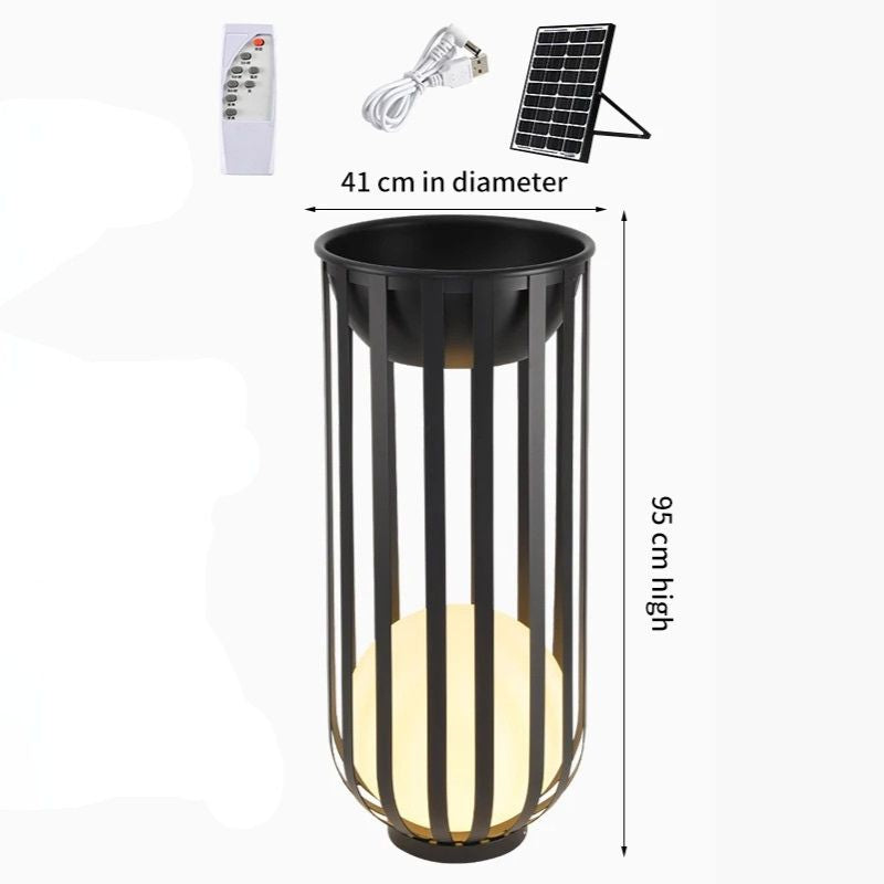 Lampada Solare Moderna per Cortile - Eleganza e Luminosità per Spazi Esterni