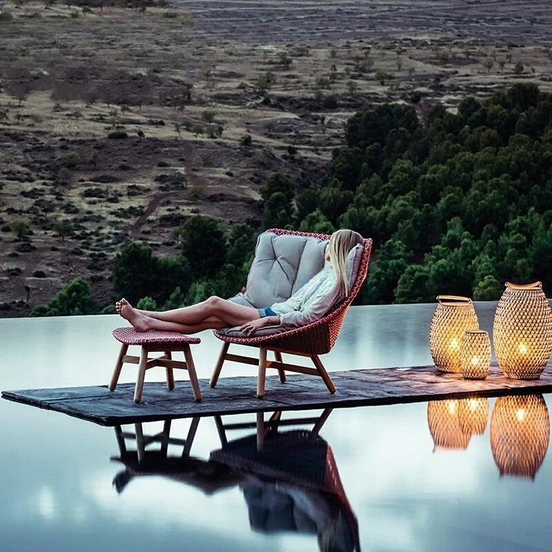 Lusso Nordico con Lettino Prendisole in Legno Massello