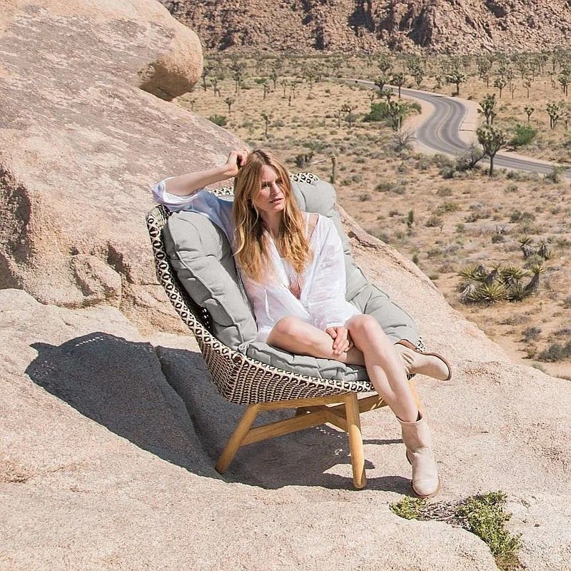 Lusso Nordico con Lettino Prendisole in Legno Massello