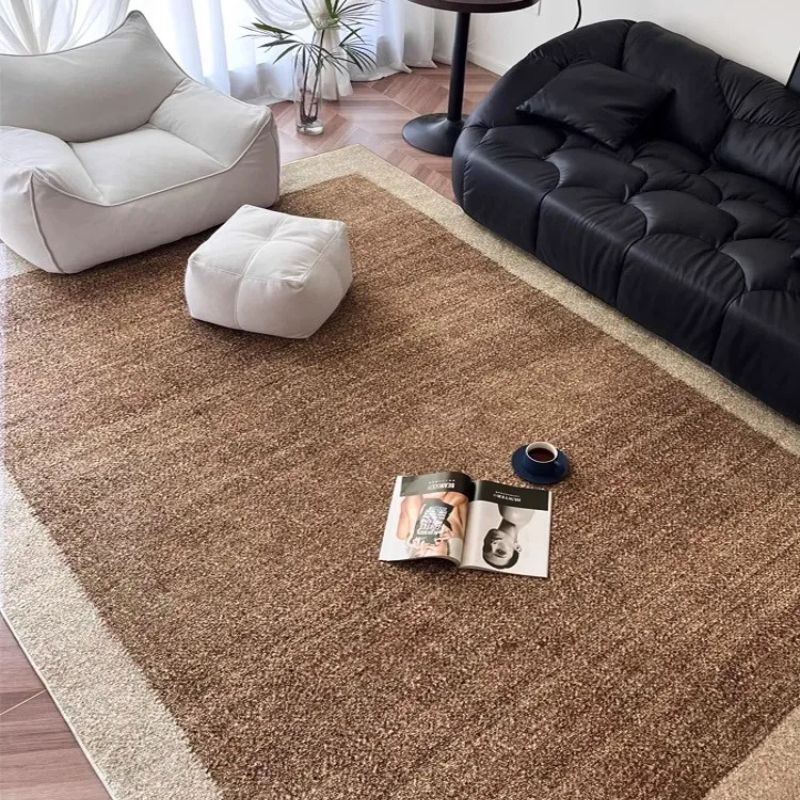 Tappeto Oversize Marrone Minimalista - Eleganza e Comfort per Ogni Stanza