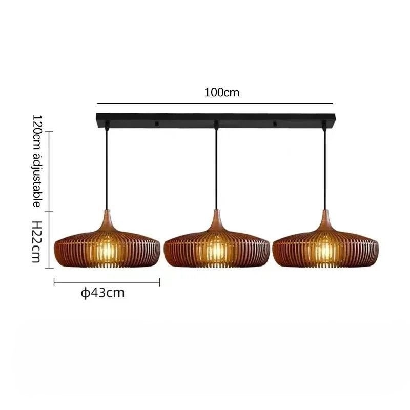 Lampada a Sospensione Clava Dine Log – Design Naturale e Atmosfera Accogliente