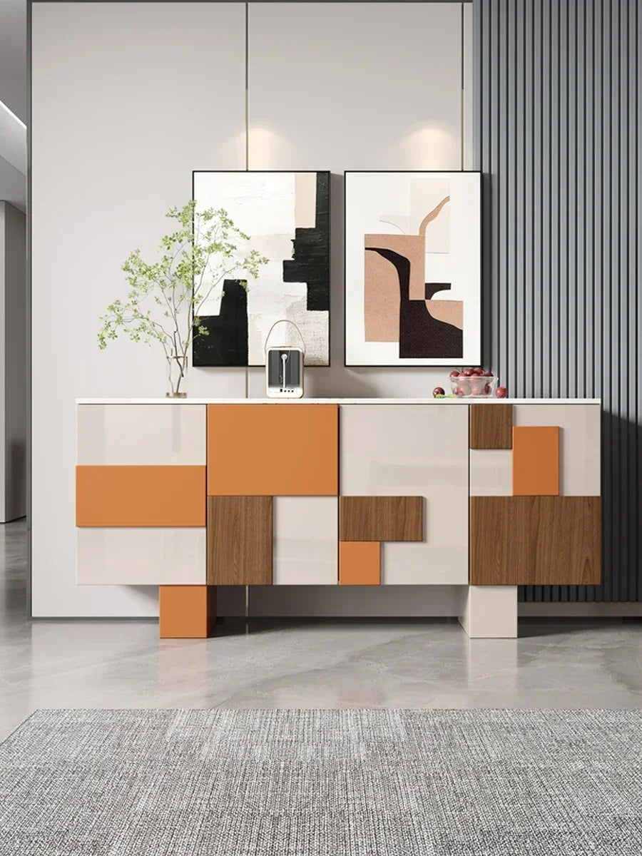 Credenza di Lusso in Mogano - Eleganza Italiana per un Ingresso Moderno