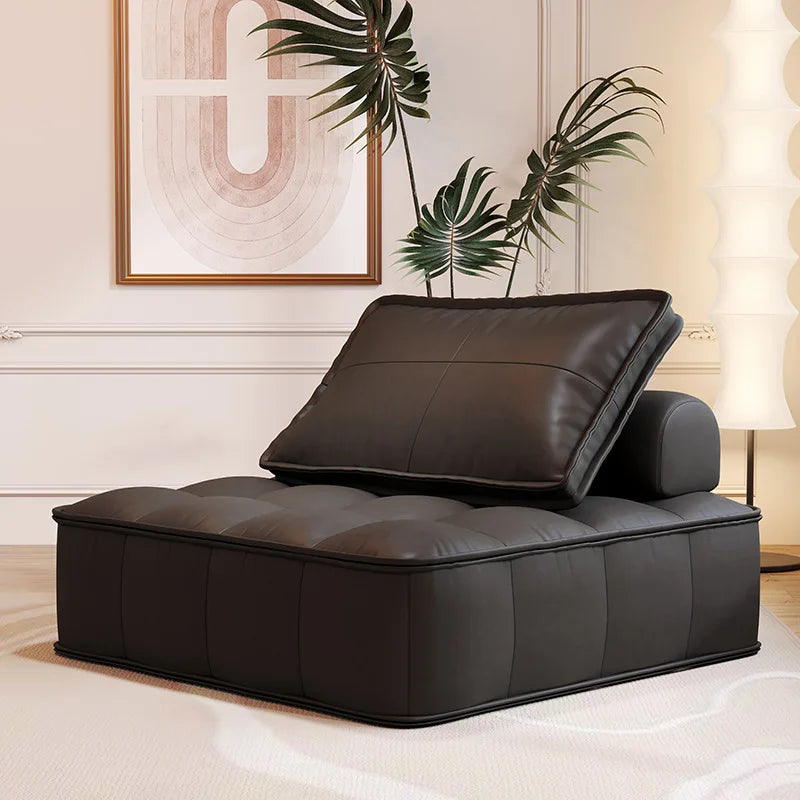 Divano Pigro in Pelle Tofu Block - Comfort e Stile per Ogni Casa