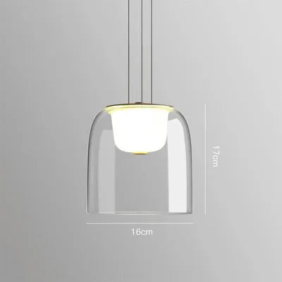 Lampada a Sospensione Moderna in Vetro - Eleganza Minimalista per Ogni Ambiente