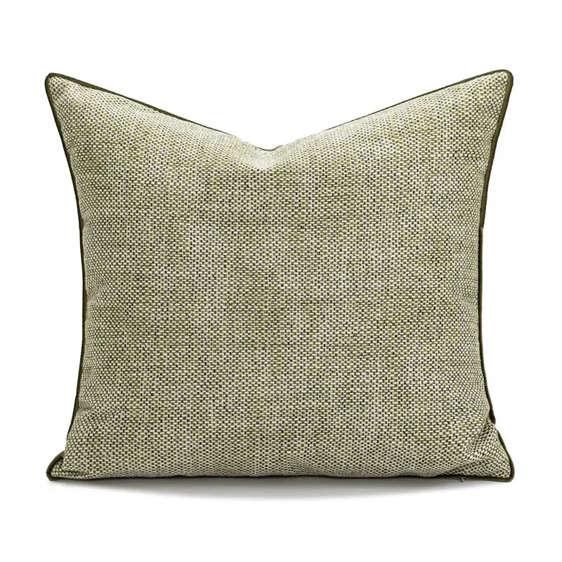 Federa per Cuscino Verde di Fascia Alta - Design Moderno con Texture Geometrica