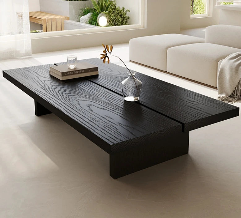 Tavolino da Caffè in Legno Massello - Design Moderno per Soggiorno, Balcone e Piccoli Spazi