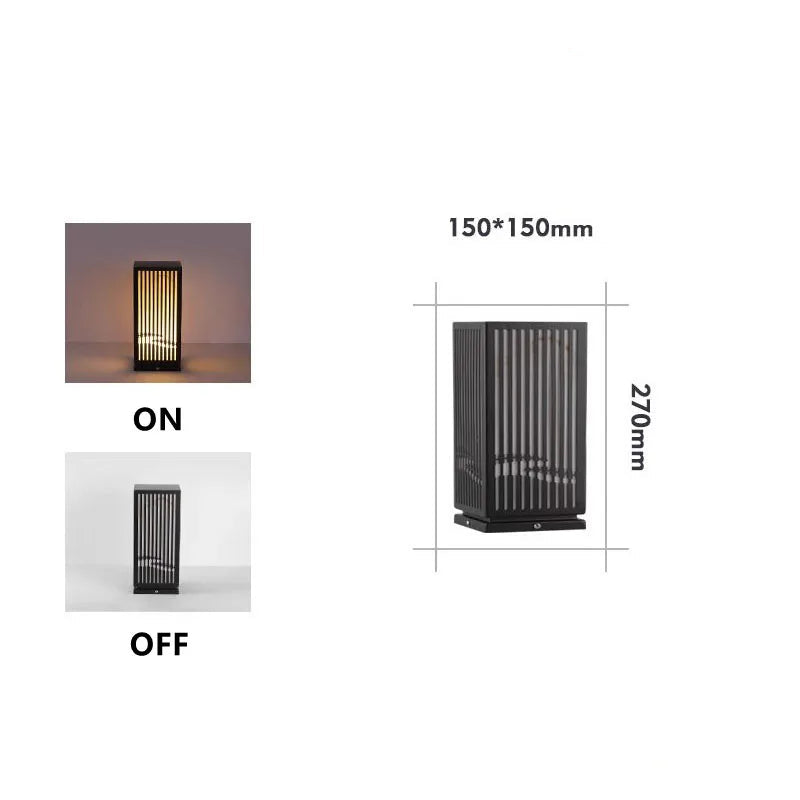 Lampada da Giardino in Marmo e Acciaio - Eleganza e Resistenza per gli Spazi Esterni