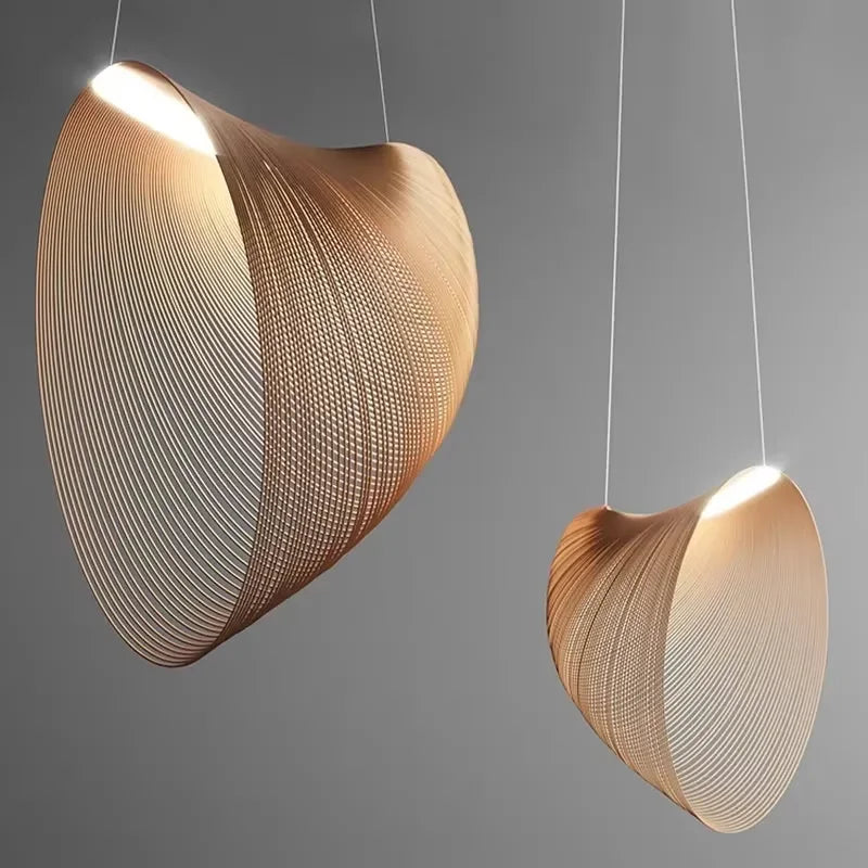 Lampada a Sospensione in Legno di Betulla – Design Nordico ed Eleganza Naturale