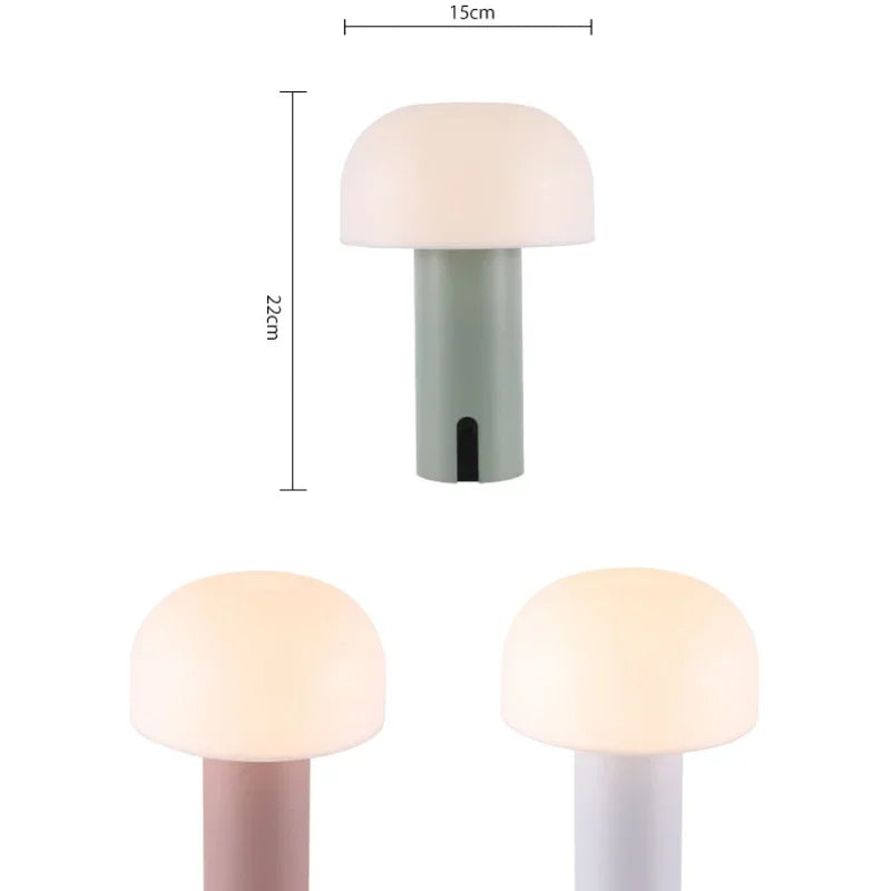 Fascino Sofisticato con Lampada da Tavolo a Fungo