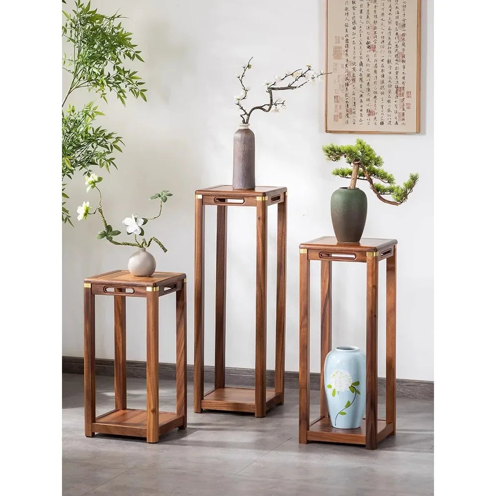Supporto per Fiori in Legno Massello - Eleganza e Tradizione per la Tua Casa