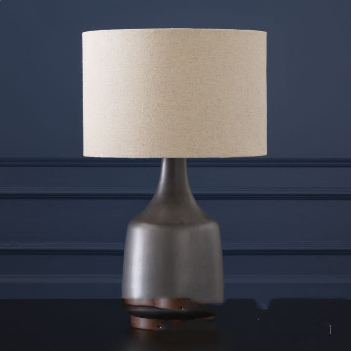 Lampada da Comodino Minimalista - Eleganza Nordica in Ceramica