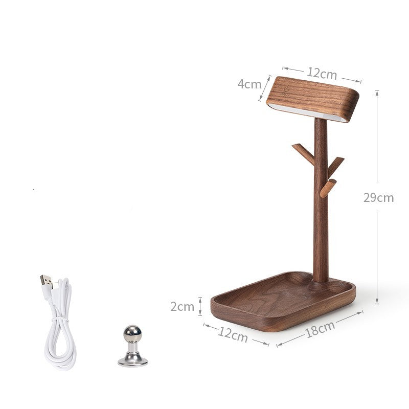 Eleganza Funzionale con Lampada da Scrivania in Legno Massello