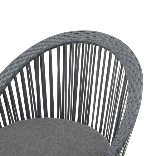 Eleganza e Comfort con Poltrona in Rattan Grigio