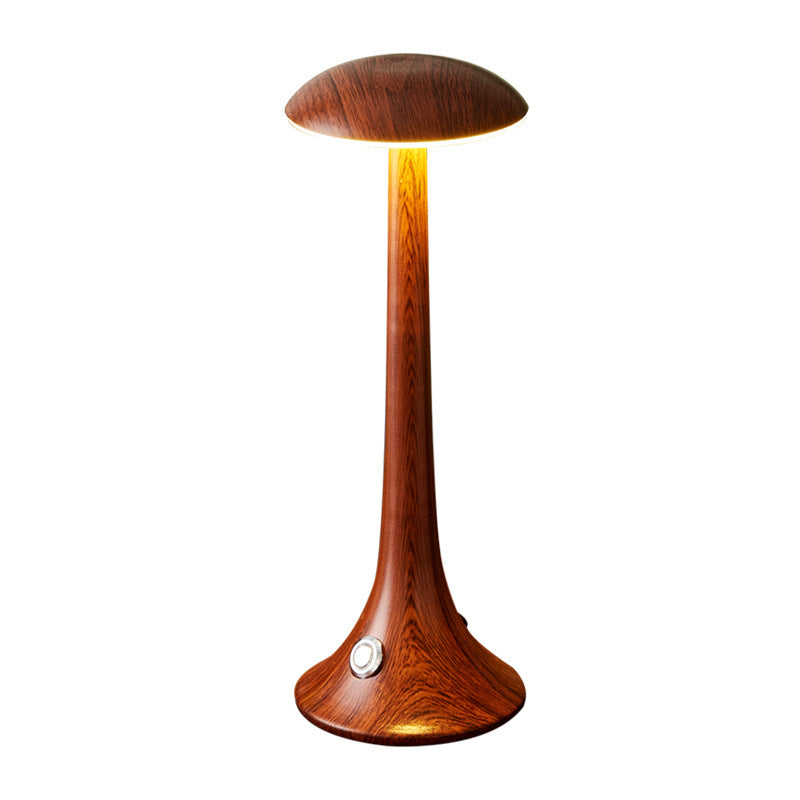Lampada da Tavolo con Venature Legno - Eleganza e Protezione per gli Occhi
