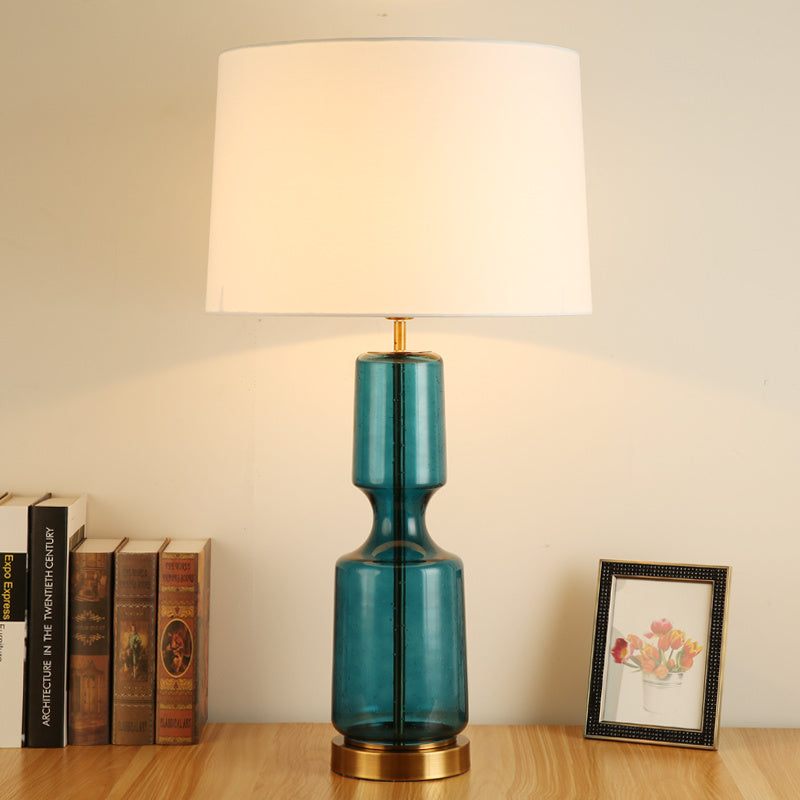 Lampada da Tavolo in Vetro Artistico - Eleganza Creativa per Camera e Soggiorno